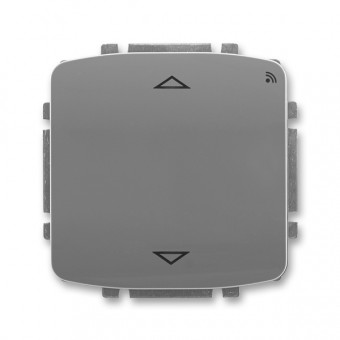 spínač žaluziový s krátkocestným ovladačem, s RF přijímačem, 868 MHz, kouřová šedá, design TANGO